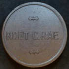 1910 s Robert Rae 5   Trade Token