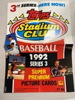 One 1992 Stadium Club Series 3 Baseball Card Dealer Promo Poster
