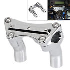 Chrome 1  Top Clamp 3-1 2  Handlebar Riser Pullback For Harley Softail Fat Boy