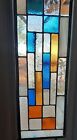 Vintage Stained Glass Pieces   Church Windows  Color  Light Blue 12 Oz  
