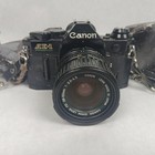 Canon Ae-1 Program Black 35mm Slr Camera   Fd 28-55