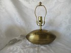 Pottery Barn Football Lamp  Metal  Antique Brass Finish  13 1 2  Tall new