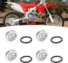 4 Pack 18mm Lens Gasket For Honda Suzuki Motorcycle Brake Reservoir Sight Window