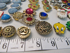 Lot Of 62 Vintage Button Covers Sets And Singles Faux Pearl Rhinestone Acrylic