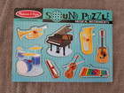 Melissa   Doug Wooden Musical Instruments Sound Puzzle 8 Pieces  Works