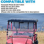 For 2005-2023 Kawasaki Mule 610 600 Sx 4x4 Black Hard Top Roof Kaf600-005b