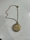 Vintage Max Factor Golden Lark Pocket Watch-style Makeup Compact W  Puff 50s