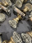 Vintage Antique Lock Set Brass Crystal Glass Door Knobs 7 Sets Plus Extras
