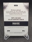 2025 Topps Star Wars Smugglers Outpost Stellar Diana Kent As General Engell Auto
