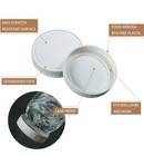 18 Pack White Plastic Mason Jar Lids With Silicone Rings  9 Wide Mouth   9 Regul