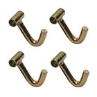 Heavy Duty 2  Ratchet J Hooks For Car Hauler Straps - Tie Down Cargo  4 Pack 