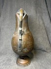 Vintage 13  Persian Copper Pitcher Etched Islamic Aftaba Ewer Rustic Estate Find