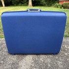 Vintage Samsonite Suitcase Luggage Blue Hard Shell Travel 18    By 25    No Key