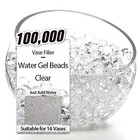  100 000 Clear Gel Beads For Vase Filler  Wedding Centerpieces And Candle Decor 