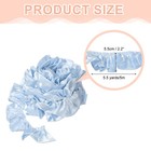 5 5 Yards 3d Pleated Chiffon Lace Trim 2  Sewing Fabric Trim  Light Blue