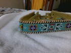 Native American Indian Beaded Leather Pouch See Pics