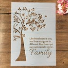 Flower Patterns Layering Stencils Wall Painting Classic Stencil Template Diy 1pc