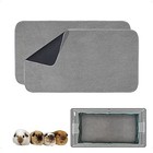 Guinea Pig Cage Liner  2 Pack - Washable  Reusable  Leakproof Fleece Bedding 