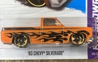 Mattel 2012 2013 Hot Wheels Hw Showroom 83 Chevy Silverado Orange Truck Gc