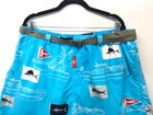 Columbia Pfg Men s Swim Shorts Upf 50 Omni-shade Fish Print Pockets Size Xl
