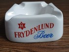 Rare Vintage  frydenlund  Beer Advertising Ashtray Made In Germany 