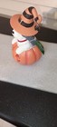 Kurt Adler-halloween -2025 Dog Atop A Pumpkin-black white Shih-tzu-lighted