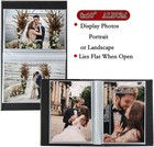 Photo Album 8x10 Clear Pages Pockets Leathe Cover Slip 50 Pockets 1pk  Black