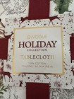 Christmas Tablecloth 60    X 102    Holiday Tablecloths Holly Cardinal Bird Rustic