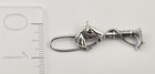 Vintage Sterling Silver Horse Head Riding Crop Whip Pin Brooch Equestrian - 4 0g