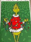 Rk Grinch Merry Christmas Tree With Lights 100  Cotton Fabric Panel Approx 24x44