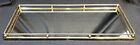 Vintage Gold Tone Rectangle Vanity Tray Mirror 16    X 7    Rail Ball Side Edges