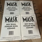 Rare   The Mask Movie Jim Carrey Collectible Key   Finger Ring Set Lot Of 4 Wow 