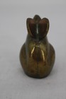 Vintage Solid Brass Mouse Figurine Mid Century Modern Mcm Paperweight 1950s