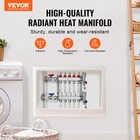 Vevor 5-branch Radiant Heat Manifold 1 2  Pex Tubing Floor Heating Manifold Set