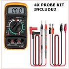 Digital Multimeter Lcd Voltmeter Ammeter Ohmmeter Volt Ac Dc Tester Lead Meter I