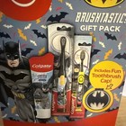 Colgate Batman Comic Kids Powered Toothbrush  Toothpaste  Gift Pack Value Set