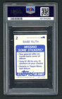 1983 Topps Album Stickers Babe Ruth  2 Psa 8 Nm - Mt  Yankees Hof