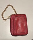 Coach Red Zip Card Case