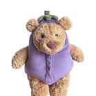 30cm Bartholomew Bear Aubergine Cute Soft Plush Toy Stuffed Animal Doll Gift