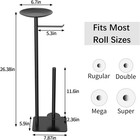 Toilet Paper Holder Stand For Bathroom Floor Standing Toilet Roll Dispenser Stor