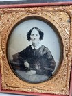 Antique 1860s 6th Plate Ambrotypes Of Woman Christopher Schoonmaker Ny