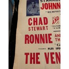 Johnny Rivers Chad   Jeremy Ventures 1964 Concert Poster 12x18 Murfreesboro Tn