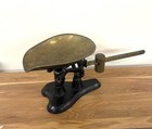 Antique Brass   Cast Iron Scale- Mercantile Balance- Candy- Shop- Decor- Works 