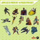Jim Lee X-men  1 4 Pack Exclusive Enamel Pin Set Only 250 Made  08 06 2025 