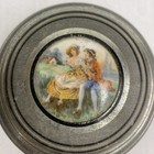 Antique 1930s Vanity Powder Puff Wind Up Music Box For Parts