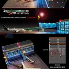 1 200 Airplane Airport Module Terminal Apron Model Diy With Lighting Scene Gifts