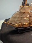 Collectible Wooden Sailing Ship Cutty Sark Detailed Handmade 12  New
