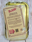 Raw Slow Burning Organic Hemp Metal Rolling Tray Green New