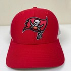 Tampa Bay Buccaneers Nfl 47 Brand Red White Mesh Trucker Hat Osfa Patch Logo