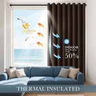 Blackout Thermal Curtain 2 Panels Window Dressing Silver Grommet K68 100 privacy